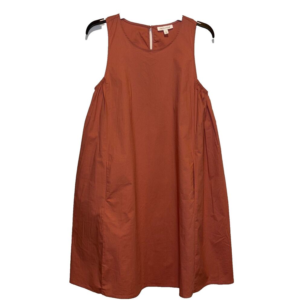 Prologue Salmon pink-Nantucket Red -Small Sleeveless A-line Front Pockets Cruise